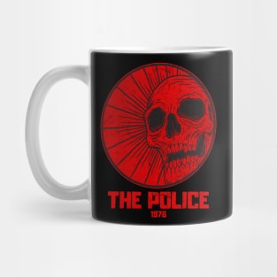 skull red the police Mug